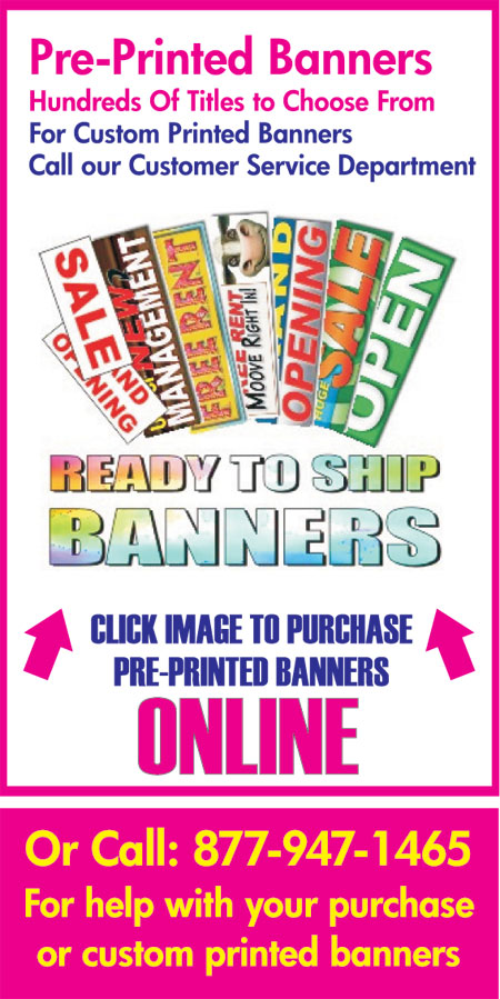 Houston Banners Pre Printed Banner Houston Vinyl Banners Houston